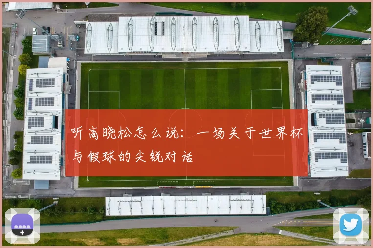 听高晓松怎么说：一场关于世界杯与假球的尖锐对话